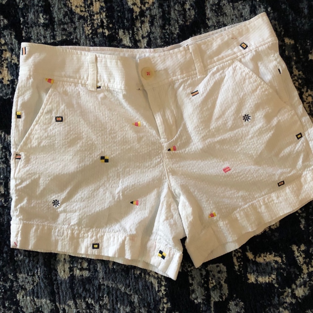 Lilly Pulitzer seersucker nautical shorts